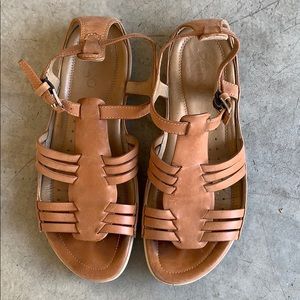 Ecco tan sandals. Size 37.